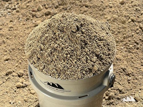 Screened Asphalt Sand — 1 inch minus material reference