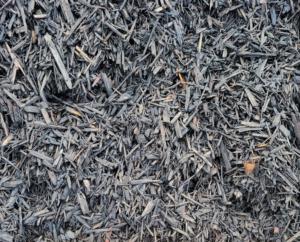 Shredded Black Mulch material reference