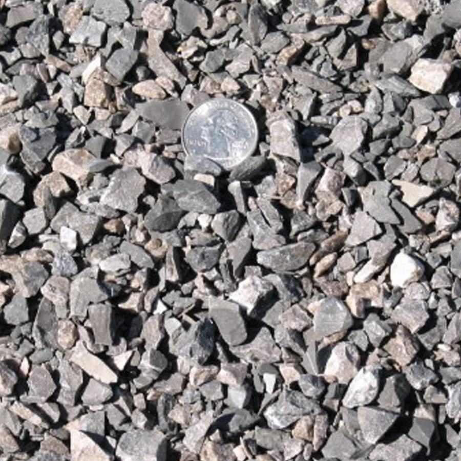 Crushed Rock — 3/8 inch minus material reference
