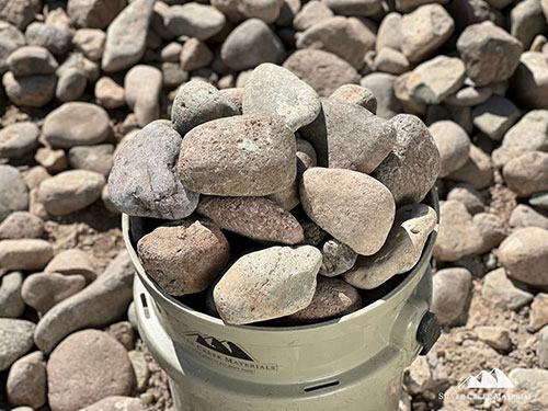 Sabine River Rock — 2–4 inch material reference