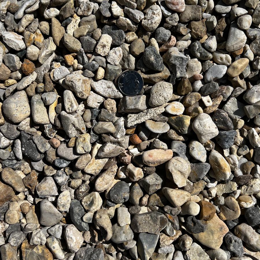 River Gravel — 3/4 inch material reference