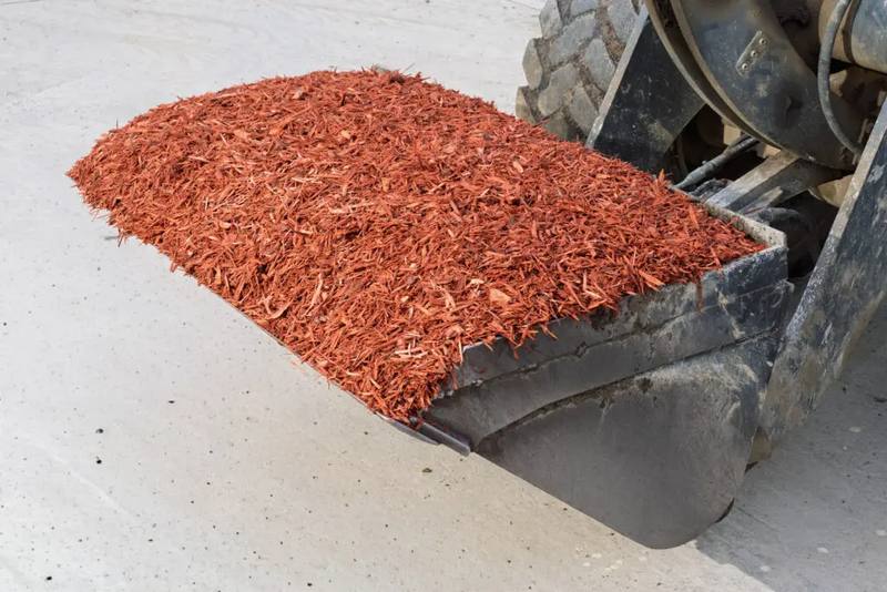 Shredded Red Mulch material reference