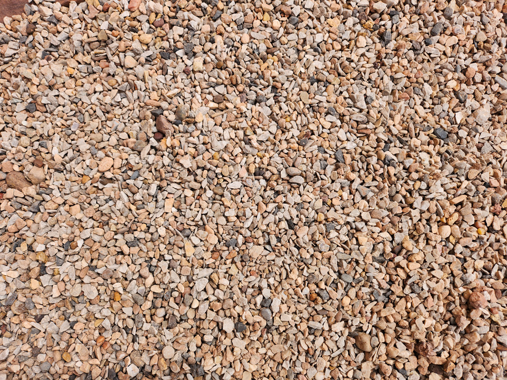 3/8" Natural Pea Gravel material reference
